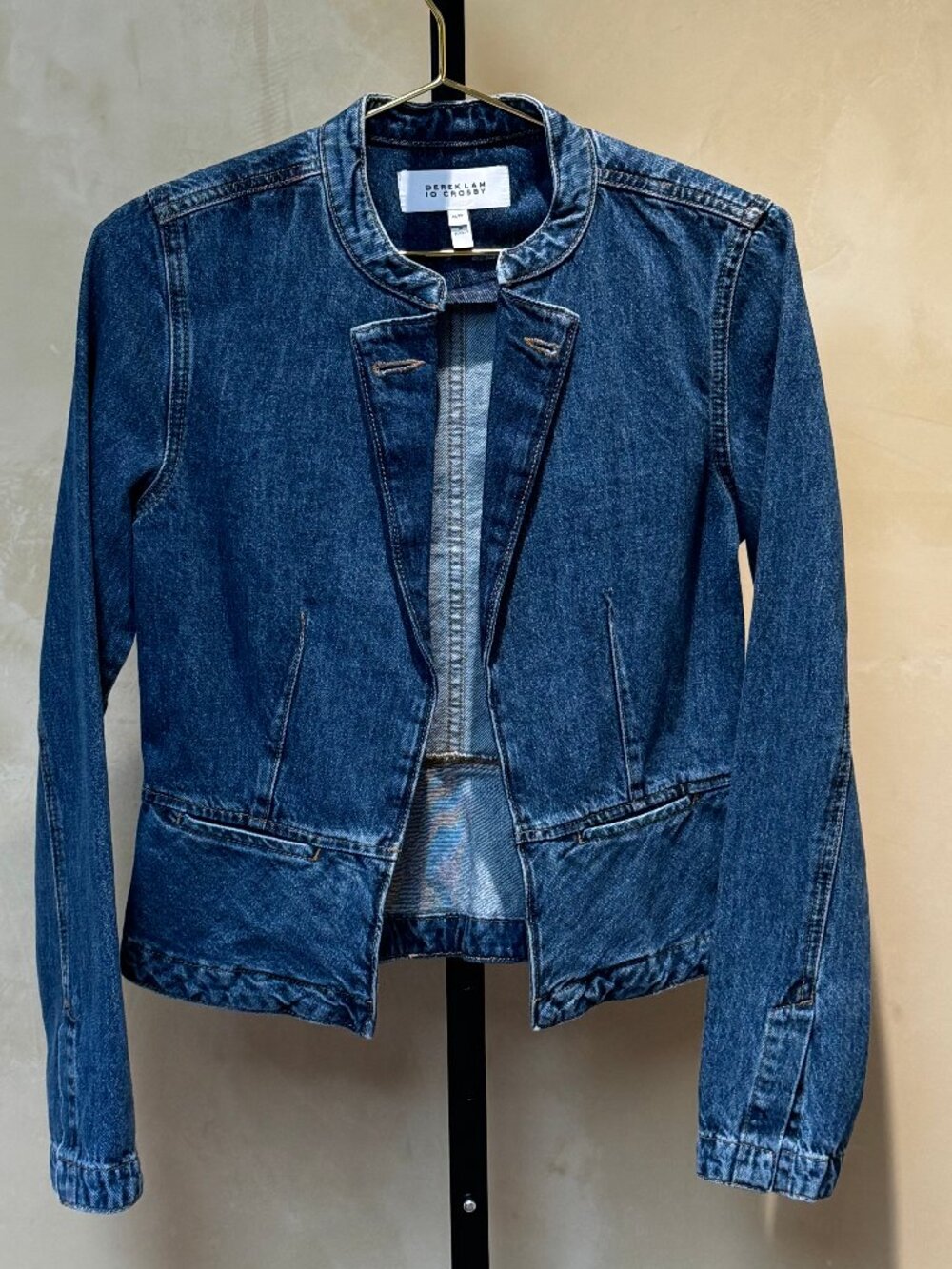Derek Lam 10 Crosby:  Peplum Denim Jacket Size XS